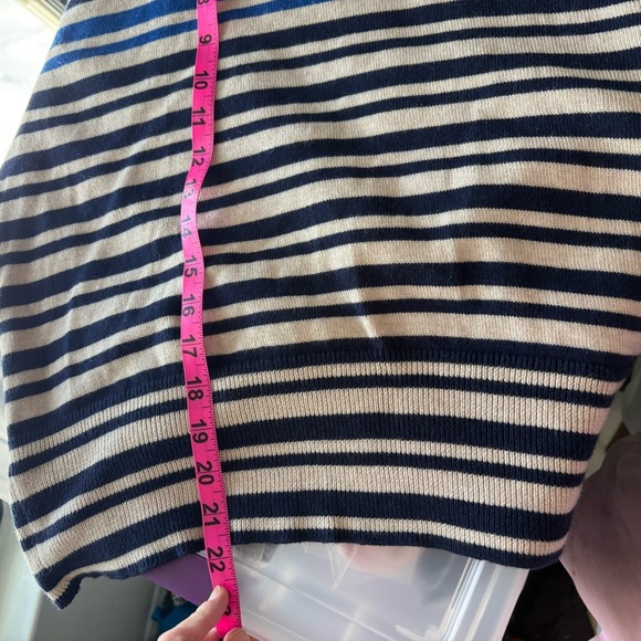 RAG & BONE Ann Striped Turtleneck Sweater Cotton Cashmere Knit Top XS Oversized - Picture 14 of 14